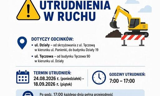 utrudnienia w ruchu